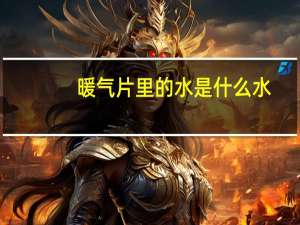 暖气片里的水是什么水