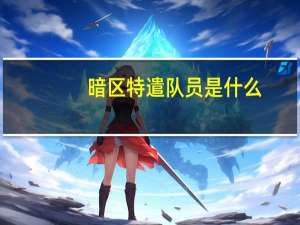 暗区特遣队员是什么