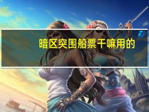 暗区突围船票干嘛用的