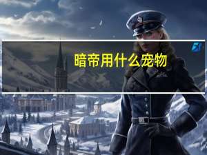 暗帝用什么宠物