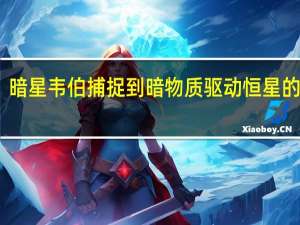 暗星韦伯捕捉到暗物质驱动恒星的证据