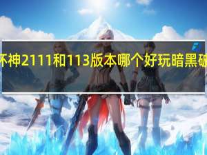 暗黑破坏神2111和113版本哪个好玩 暗黑破坏神1中文版