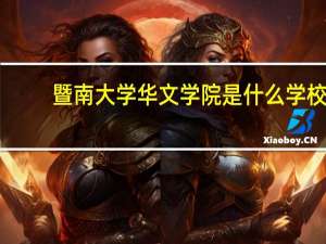 暨南大学华文学院是什么学校