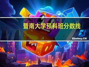 暨南大学预科班分数线