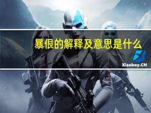暴佷的解释及意思是什么