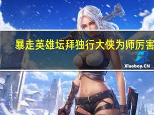 暴走英雄坛拜独行大侠为师厉害吗