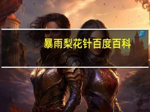 暴雨梨花针百度百科（暴雨梨花枪简介）