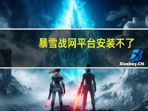 暴雪战网平台安装不了（暴雪战网安装糟了好像有什么东西出错）