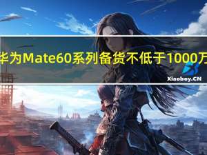 曝华为Mate 60系列备货不低于1000万台：经销商预计会火到春节