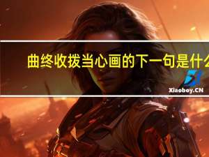 曲终收拨当心画的下一句是什么