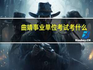 曲靖事业单位考试考什么