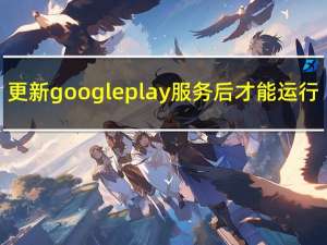 更新googleplay服务后才能运行（更新googleplay服务）