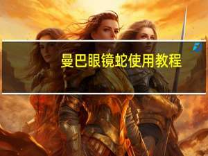 曼巴眼镜蛇使用教程（曼巴眼镜蛇）