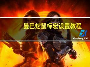 曼巴蛇鼠标宏设置教程（曼巴蛇鼠标宏设置教程）