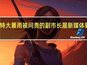 曾因郑州特大暴雨被问责的副市长履新 媒体 到底什么情况嘞