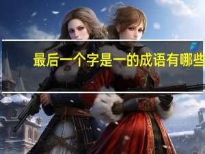 最后一个字是一的成语有哪些
