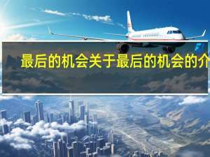 最后的机会 关于最后的机会的介绍