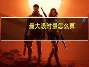 最大吸附量怎么算