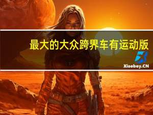最大的大众跨界车有运动版