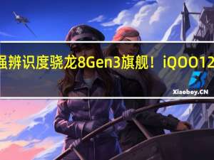 最强辨识度骁龙8 Gen3旗舰！iQOO 12系列入网：全系标配120W快充