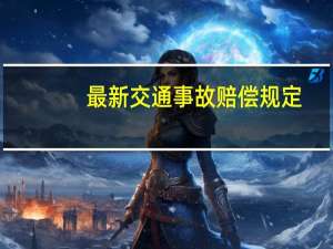 最新交通事故赔偿规定