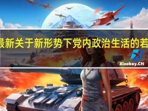 最新关于新形势下党内政治生活的若干准则