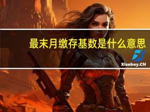 最末月缴存基数是什么意思（缴存基数是什么意思）