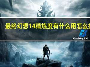 最终幻想14精炼度有什么用怎么提升