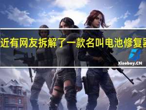 最近有网友拆解了一款名叫电池修复器的产品