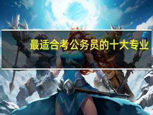 最适合考公务员的十大专业