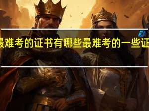 最难考的证书有哪些 最难考的一些证书介绍