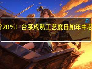 最高降价20％！台系成熟工艺度日如年 中芯国际也不好过