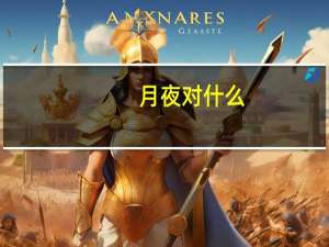 月夜对什么