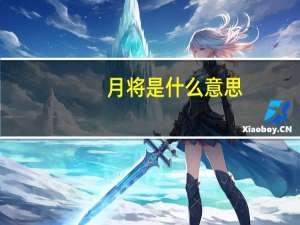 月将是什么意思