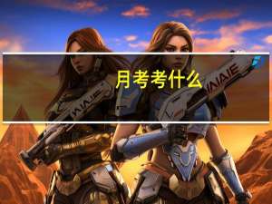 月考考什么