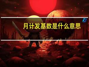月计发基数是什么意思