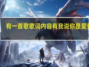 有一首歌歌词内容有我说你是爱我的,我说你是舍不得这首歌叫什么名 我爱的是你爱我插曲