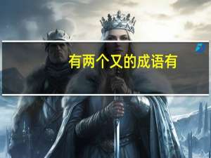 有两个又的成语有
