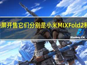 有两款折叠屏开售它们分别是小米MIXFold2和motorazr2022