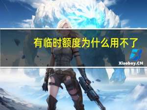 有临时额度为什么用不了