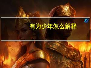 有为少年怎么解释