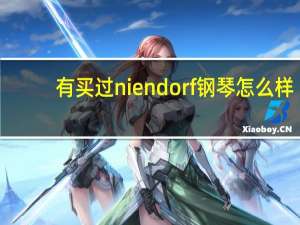 有买过niendorf钢琴怎么样，用过的谈谈感受