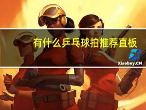 有什么乒乓球拍推荐直板