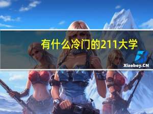 有什么冷门的211大学
