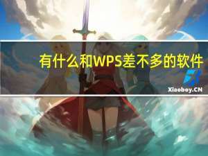 有什么和WPS差不多的软件