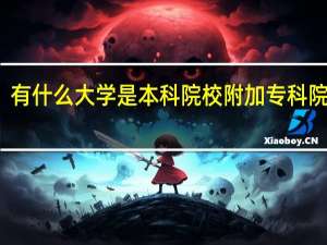 有什么大学是本科院校附加专科院校的