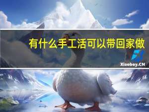 有什么手工活可以带回家做