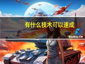 有什么技术可以速成