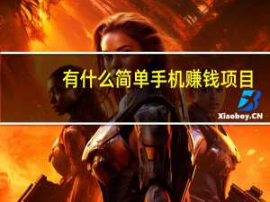 有什么简单手机赚钱项目