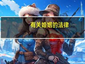 有关婚姻的法律